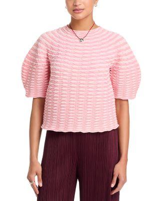 Colorful Mushroom Knit Top by ISSEY MIYAKE