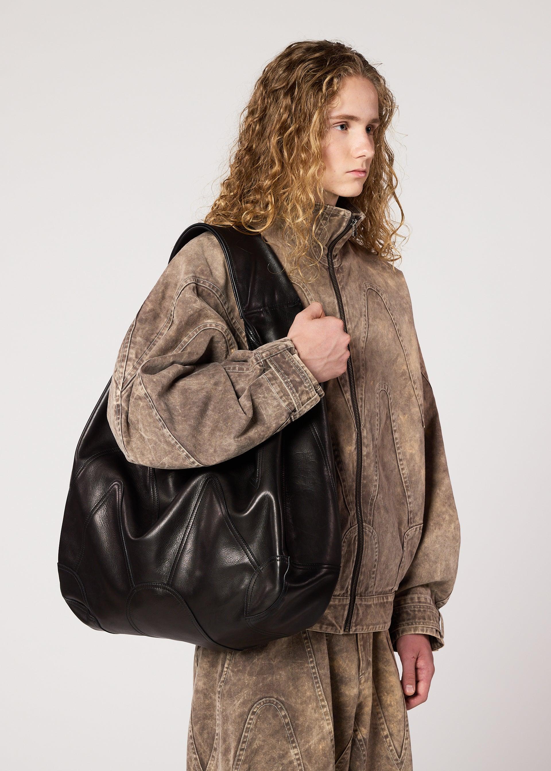 ELEMENTS LEATHER BAG by ISSEY MIYAKE