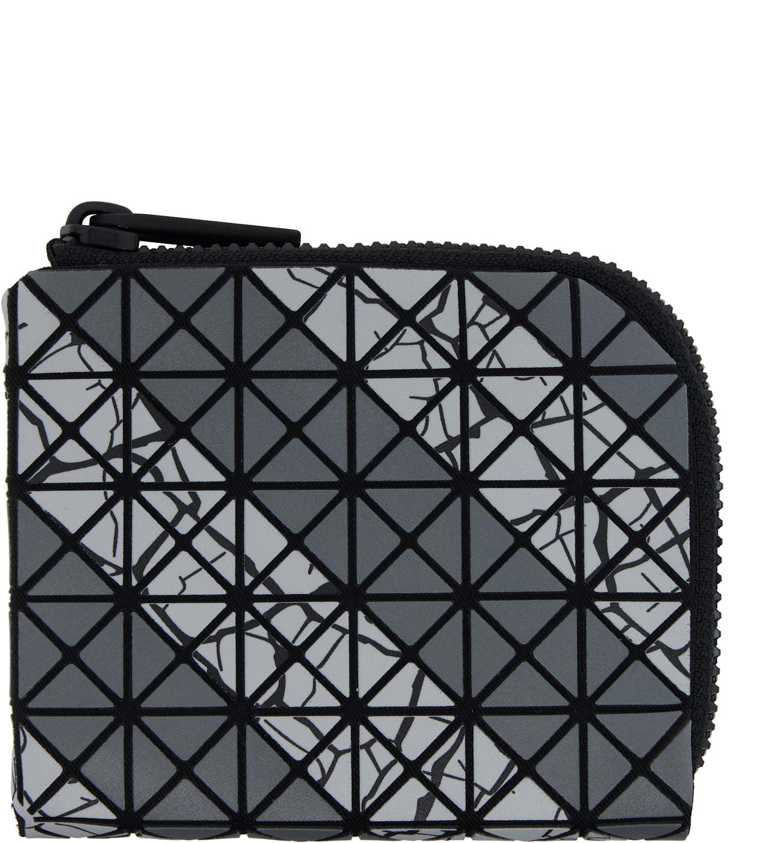 Gray Autobahn Clam Wallet by ISSEY MIYAKE