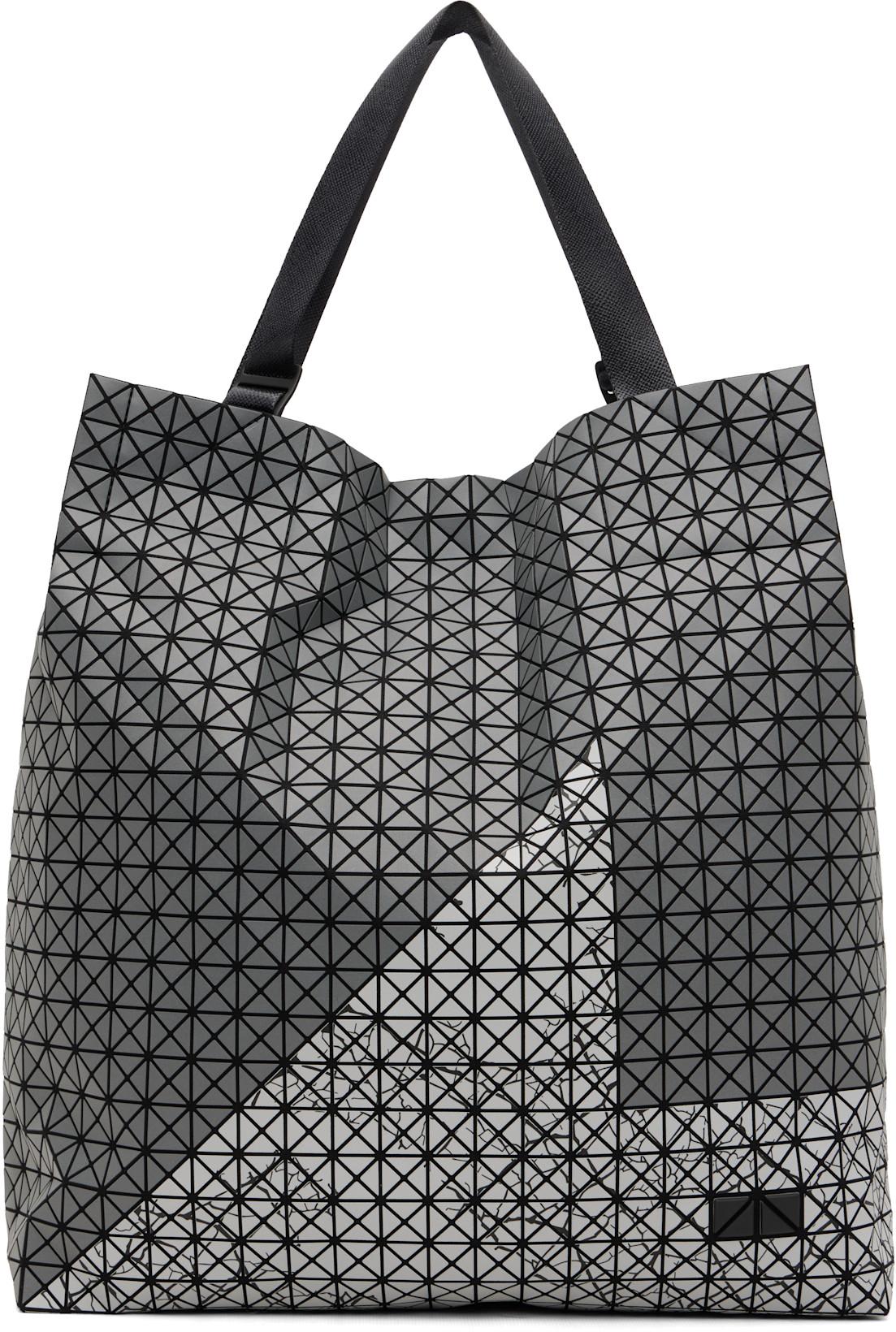 Gray Cart S Autobahn Tote by ISSEY MIYAKE