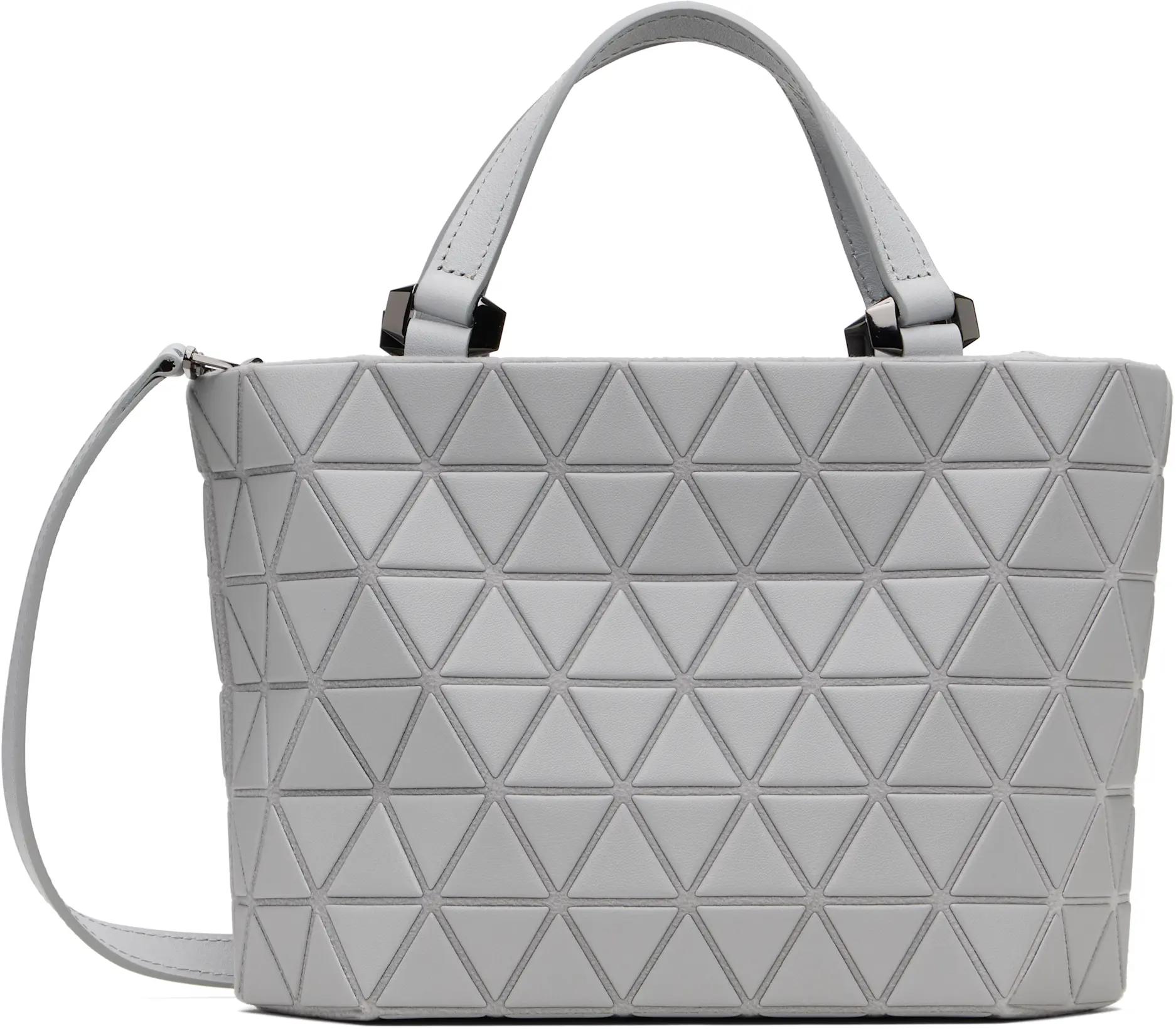 Gray Crystal Matte Bag by ISSEY MIYAKE