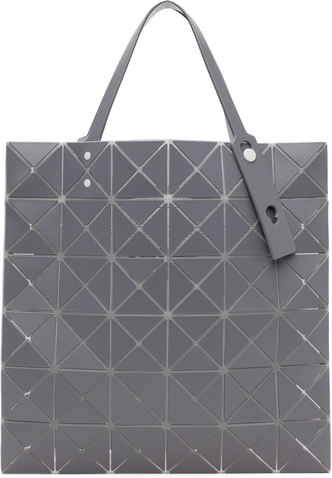 Gray Lucent W Color Tote by ISSEY MIYAKE