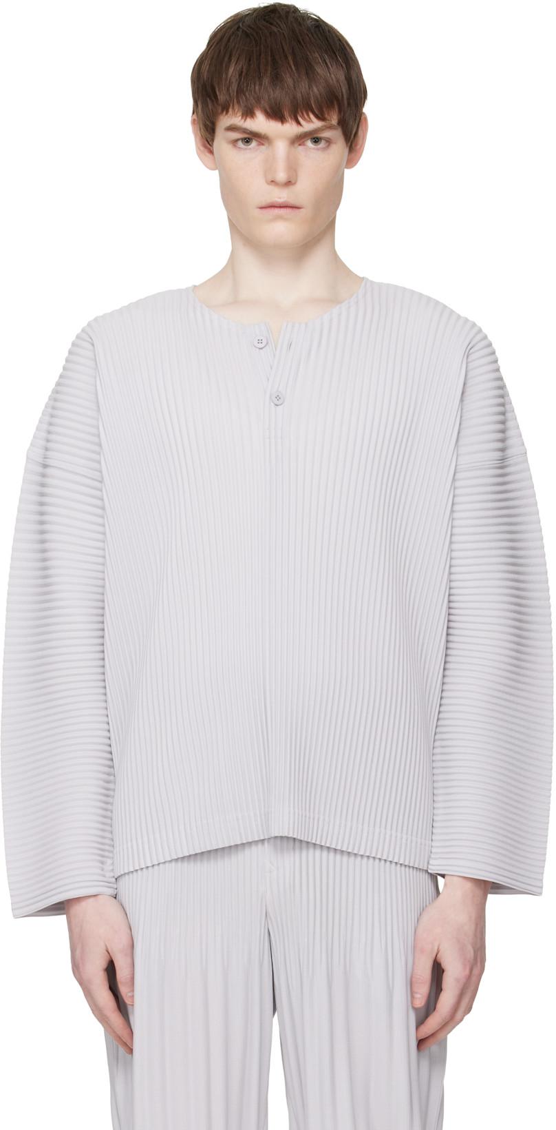 Gray Monthly Colors February Henley by ISSEY MIYAKE