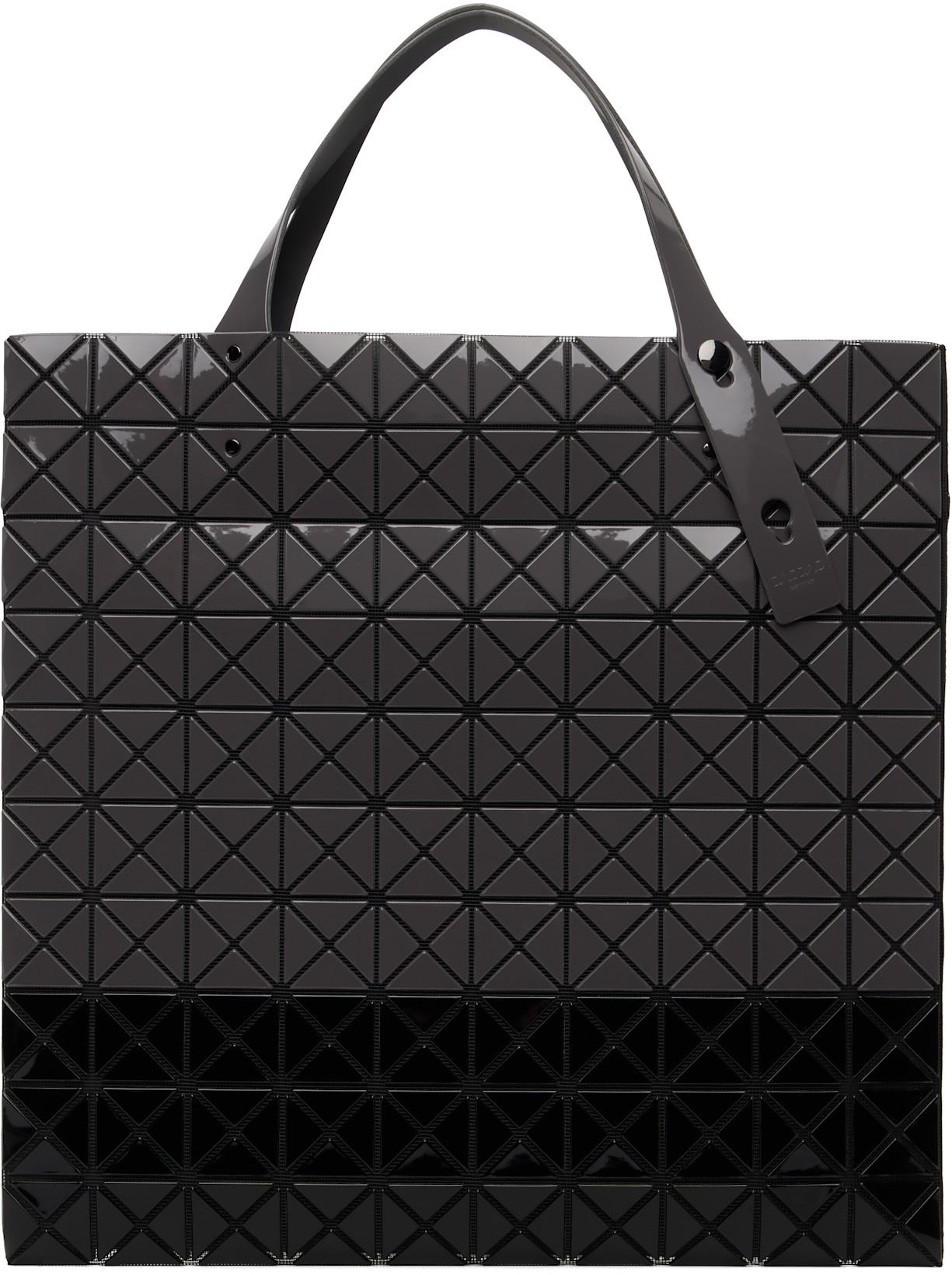 Gray Prism Bi-Color Tote by ISSEY MIYAKE
