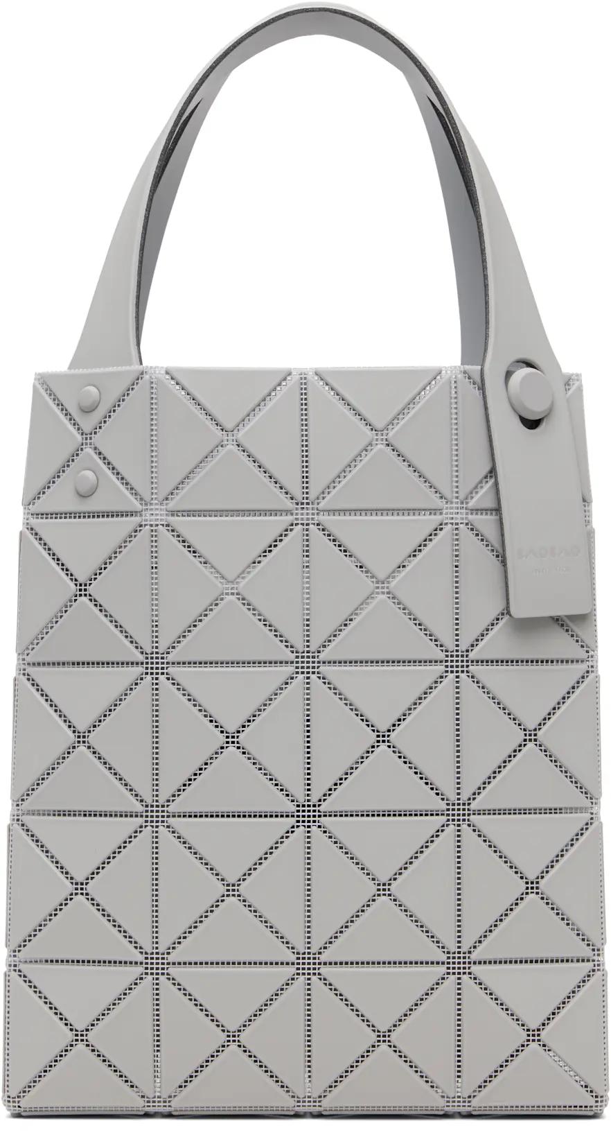 Gray Prism Plus Tote by ISSEY MIYAKE