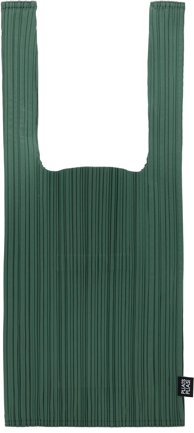 Green June Pleats Shopping Tote by ISSEY MIYAKE