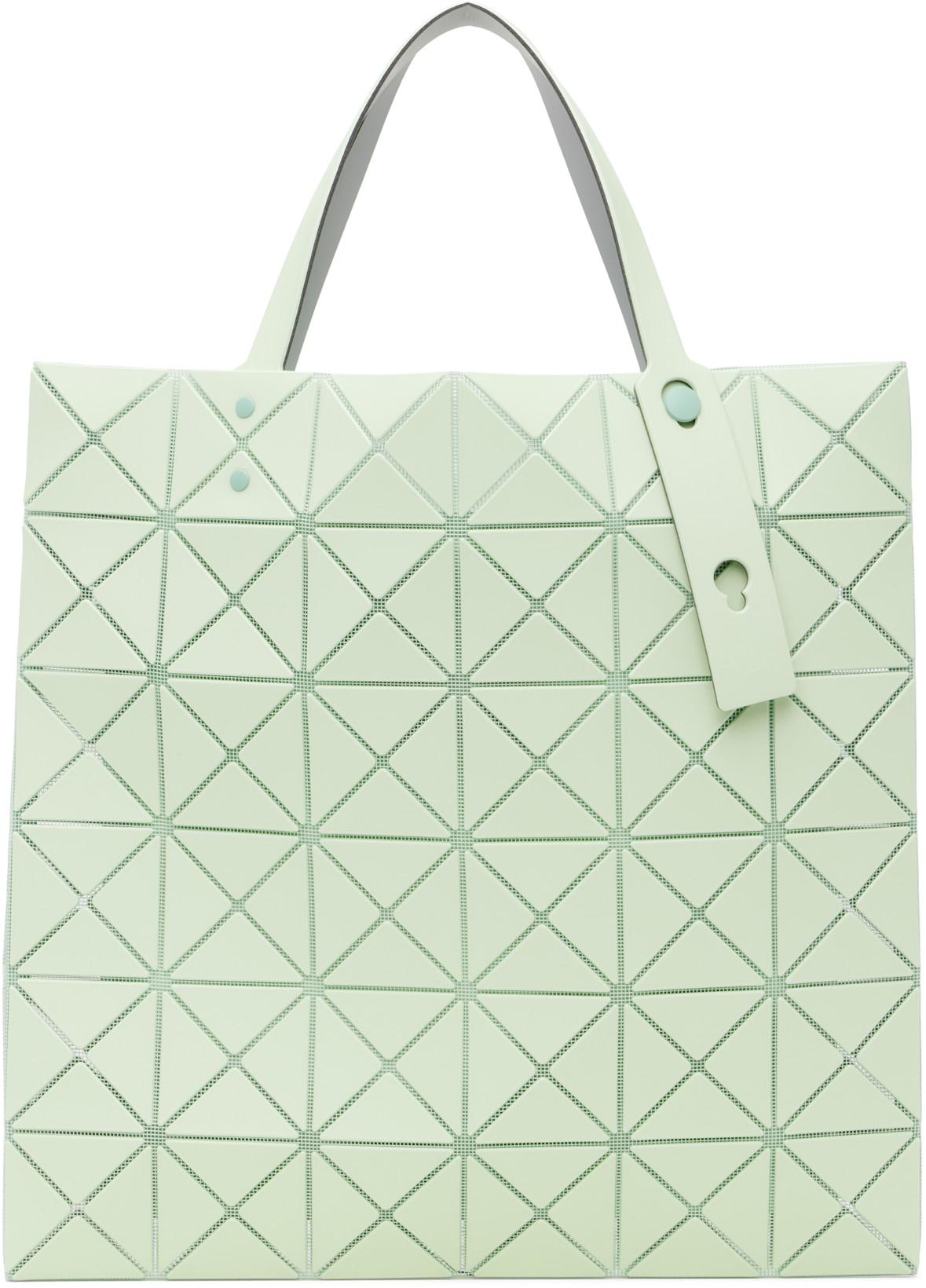 Green Lucent W Color Tote by ISSEY MIYAKE