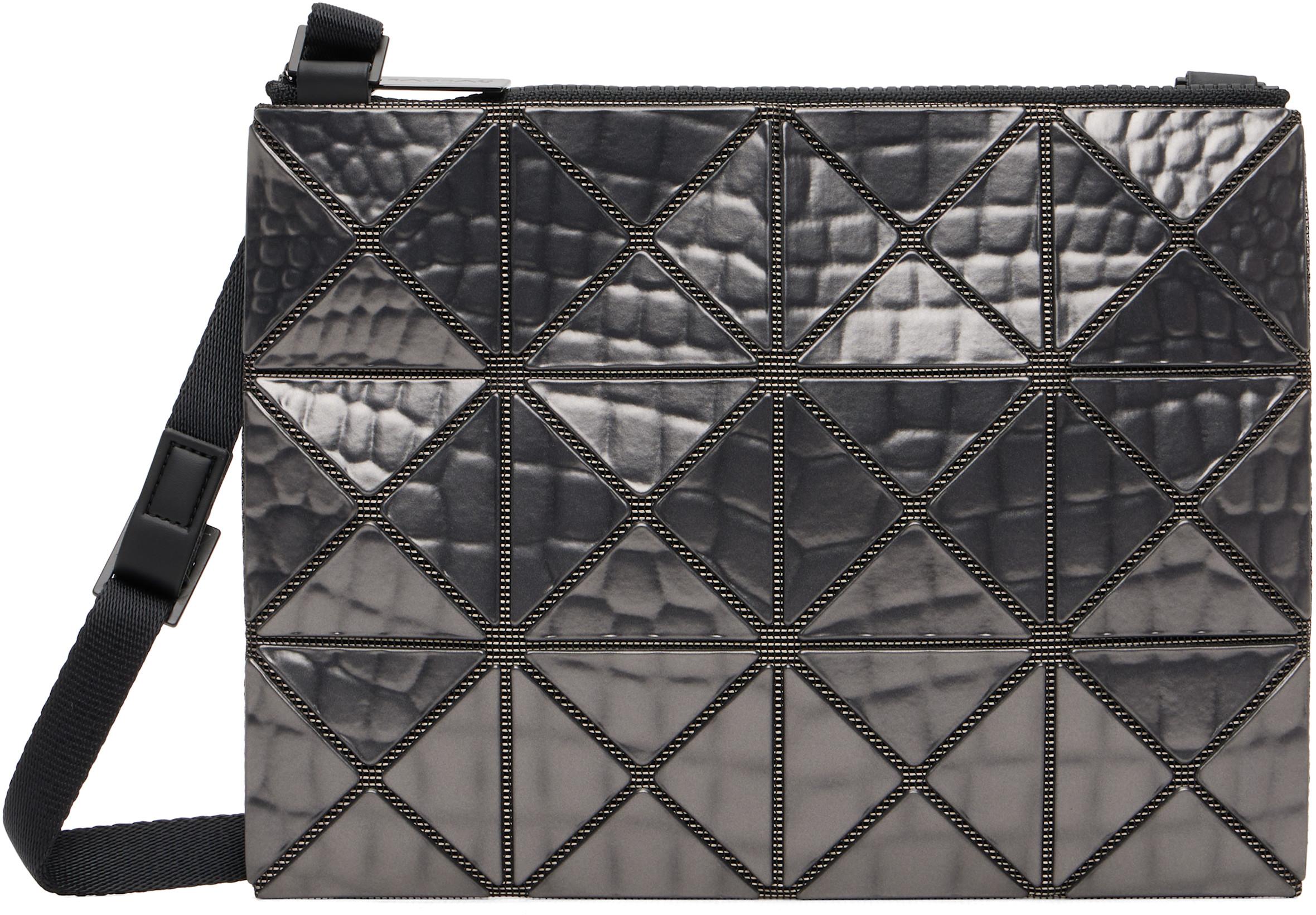 Gunmetal Meta Kaiju Crossbody Bag by ISSEY MIYAKE