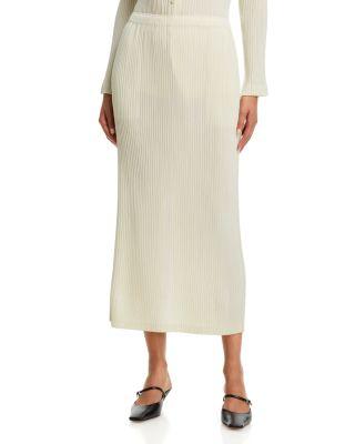 Hatching Pleats Skirt by ISSEY MIYAKE