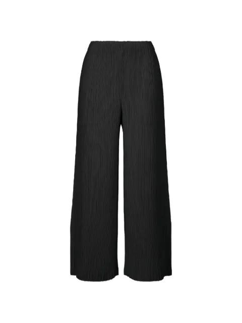 Hatching pleated trousers by ISSEY MIYAKE