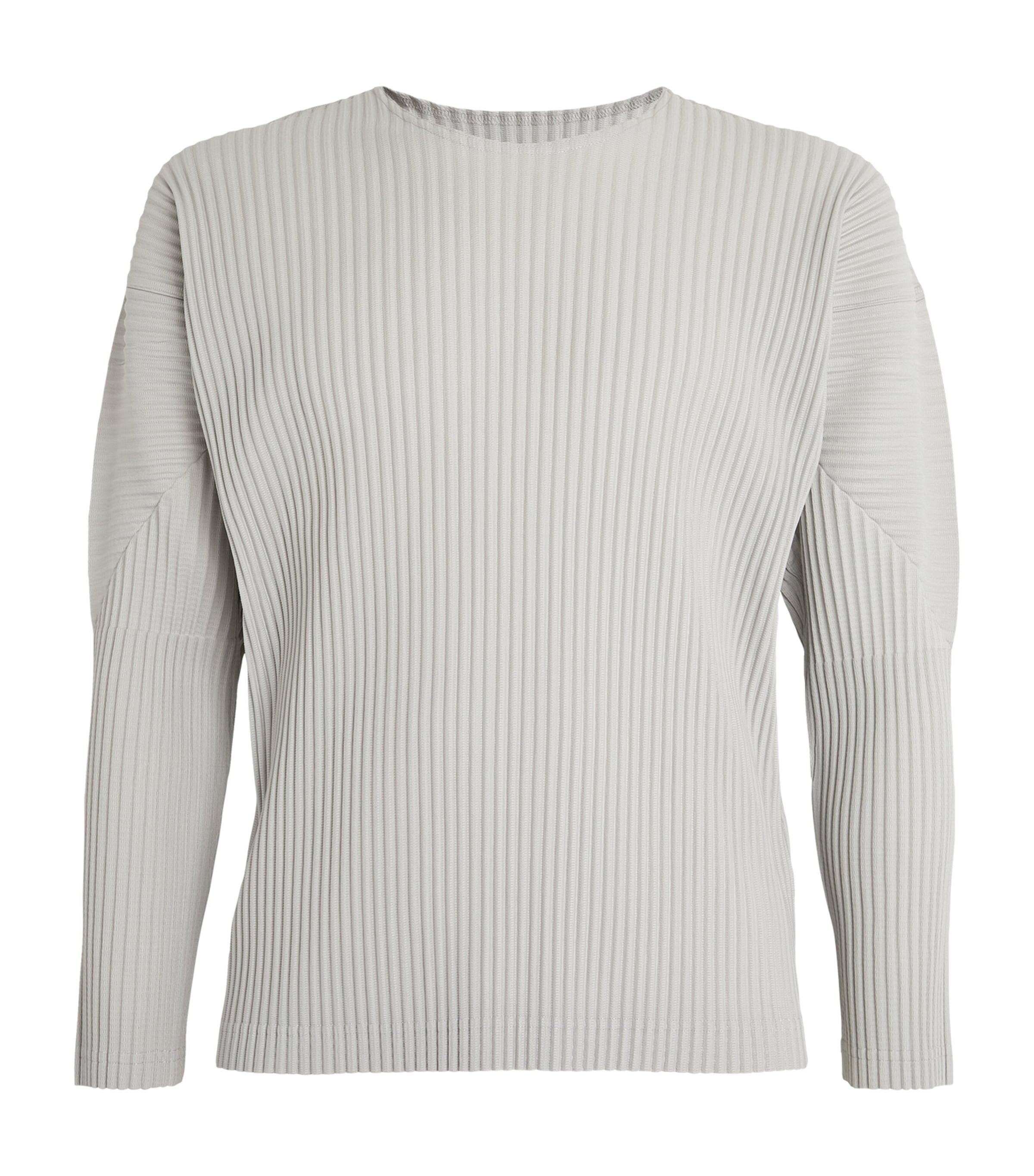 Homme Plissé Issey Miyake Pleated Long-Sleeve T-Shirt by ISSEY MIYAKE