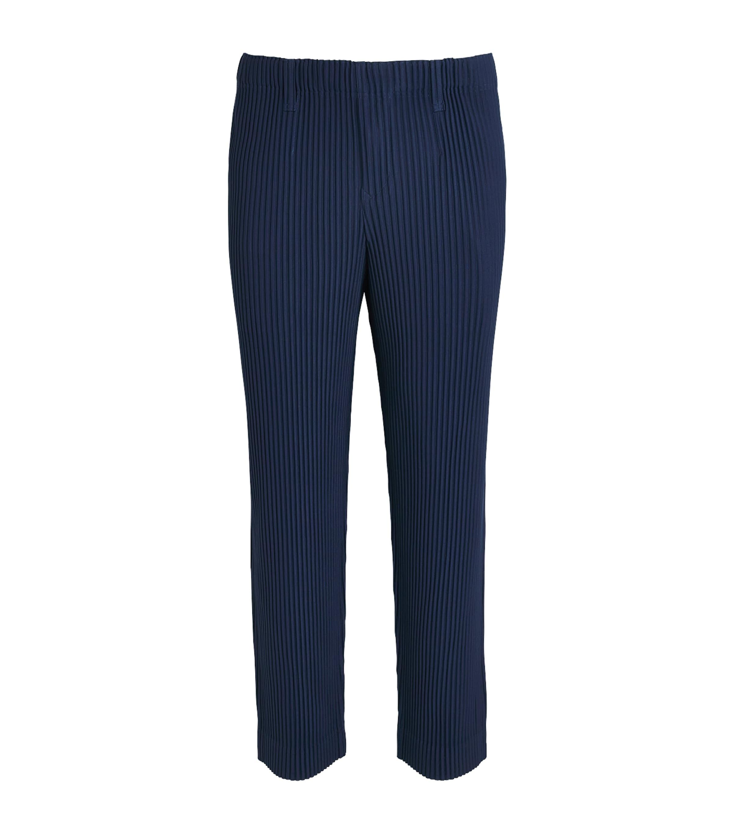 Homme Plissé Issey Miyake Pleated Straight Trousers by ISSEY MIYAKE