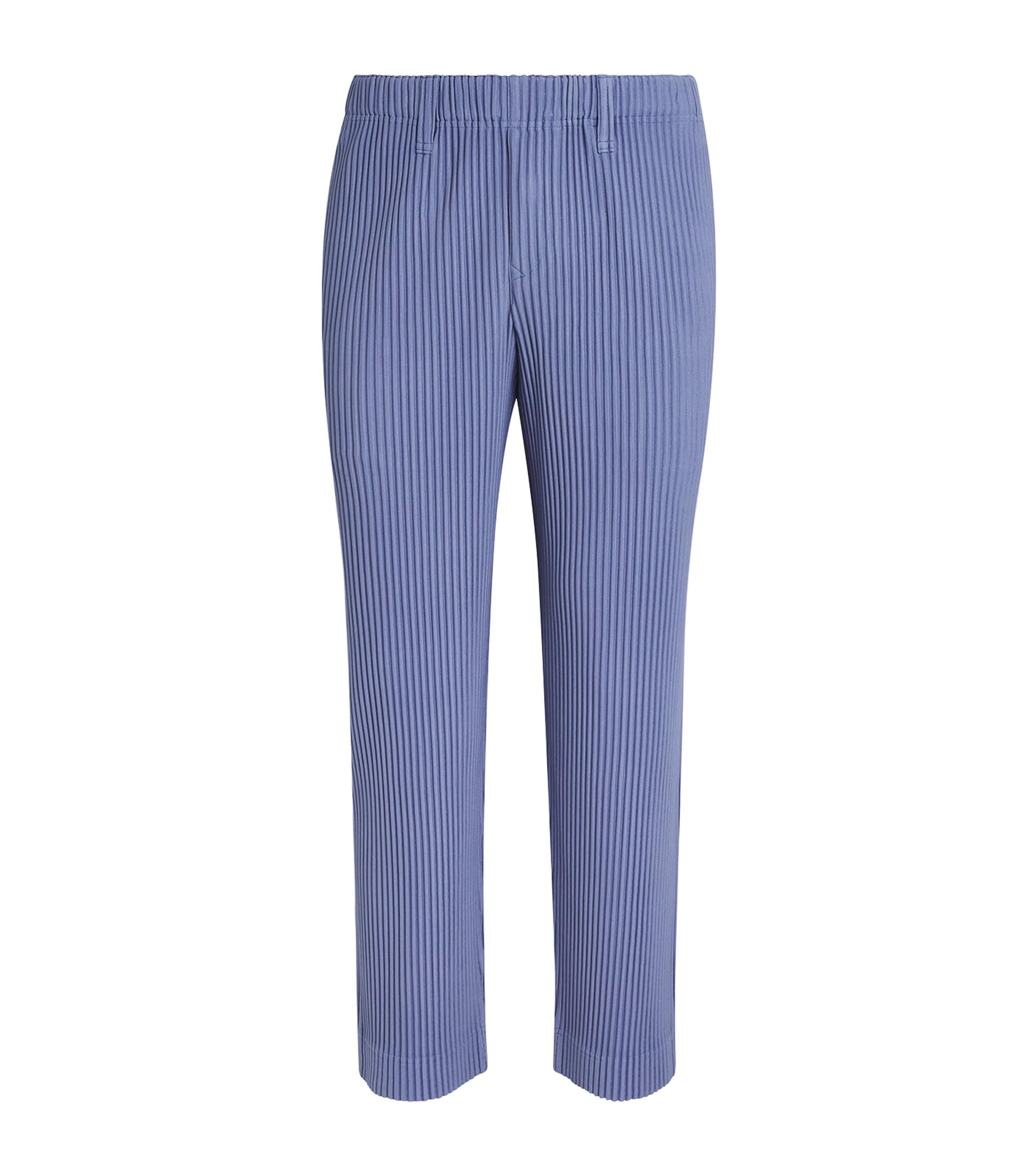Homme Plissé Issey Miyake Pleated Straight Trousers by ISSEY MIYAKE