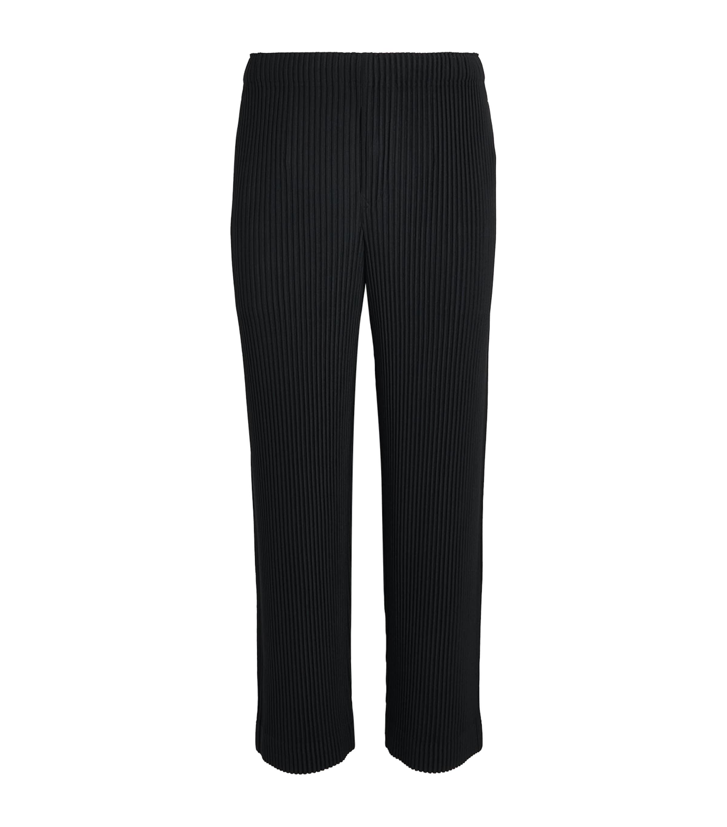 Homme Plissé Issey Miyake Pleated Straight Trousers by ISSEY MIYAKE