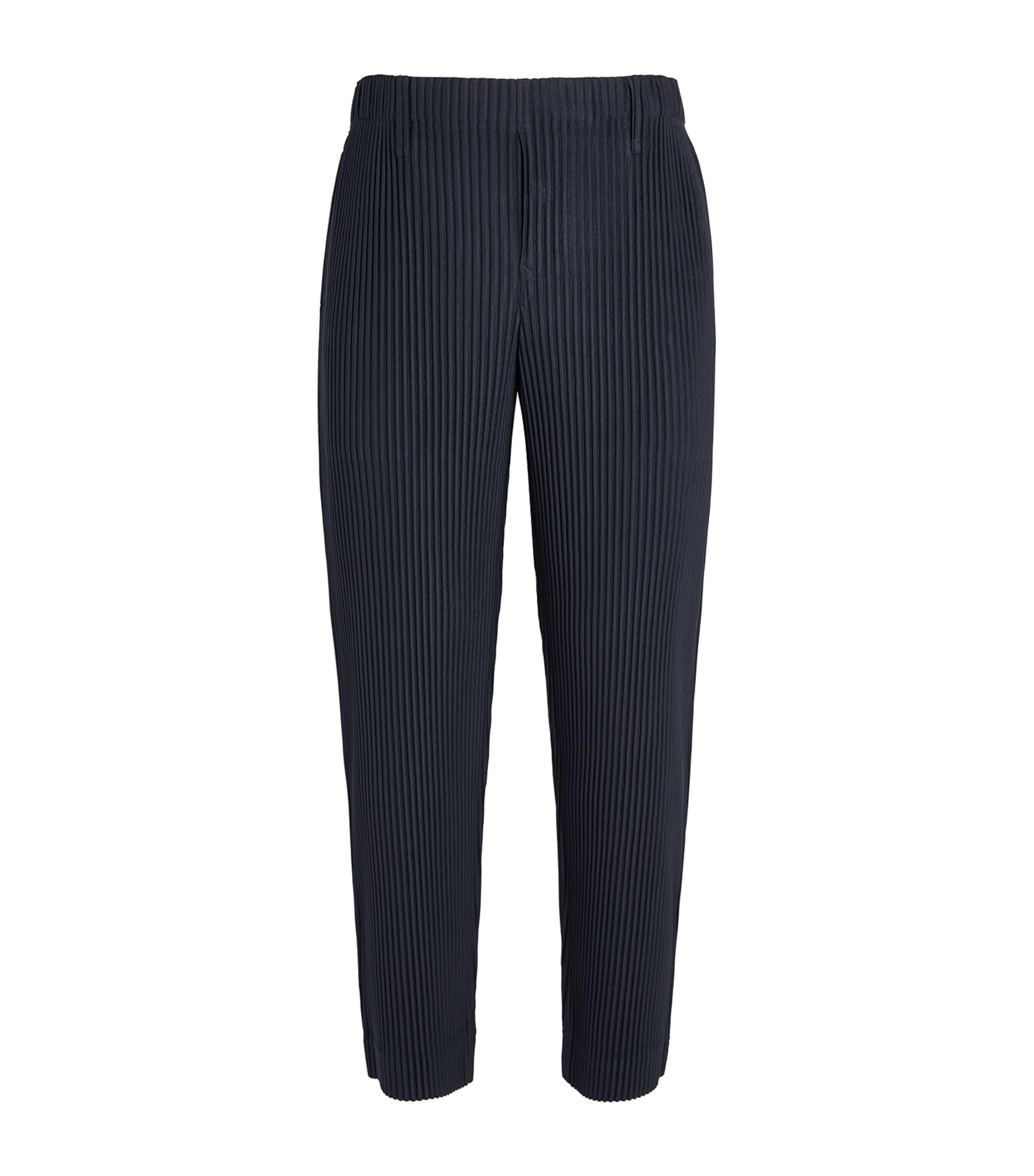 Homme Plissé Issey Miyake Pleated Straight Trousers by ISSEY MIYAKE