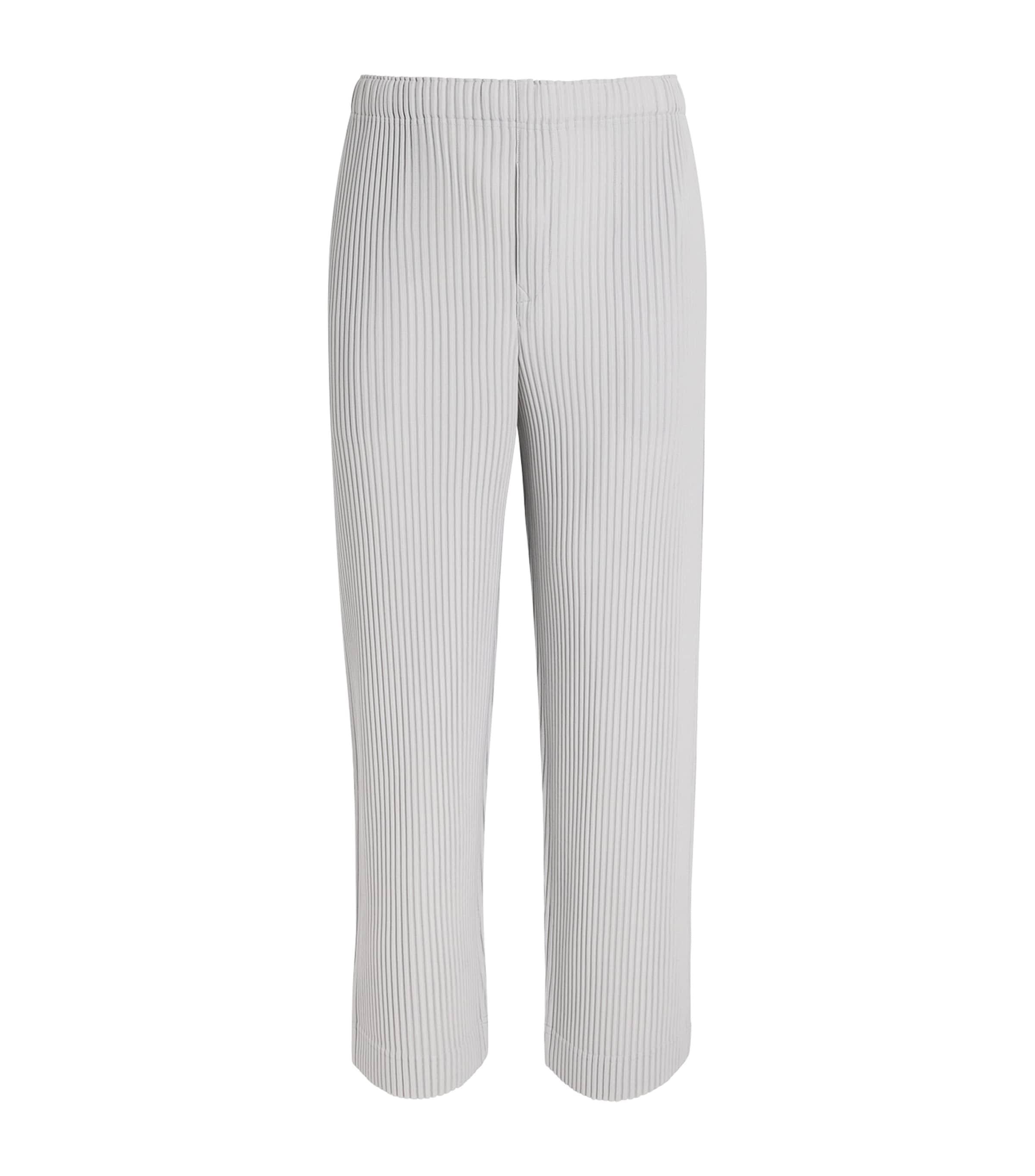Homme Plissé Issey Miyake Pleated Straight Trousers by ISSEY MIYAKE