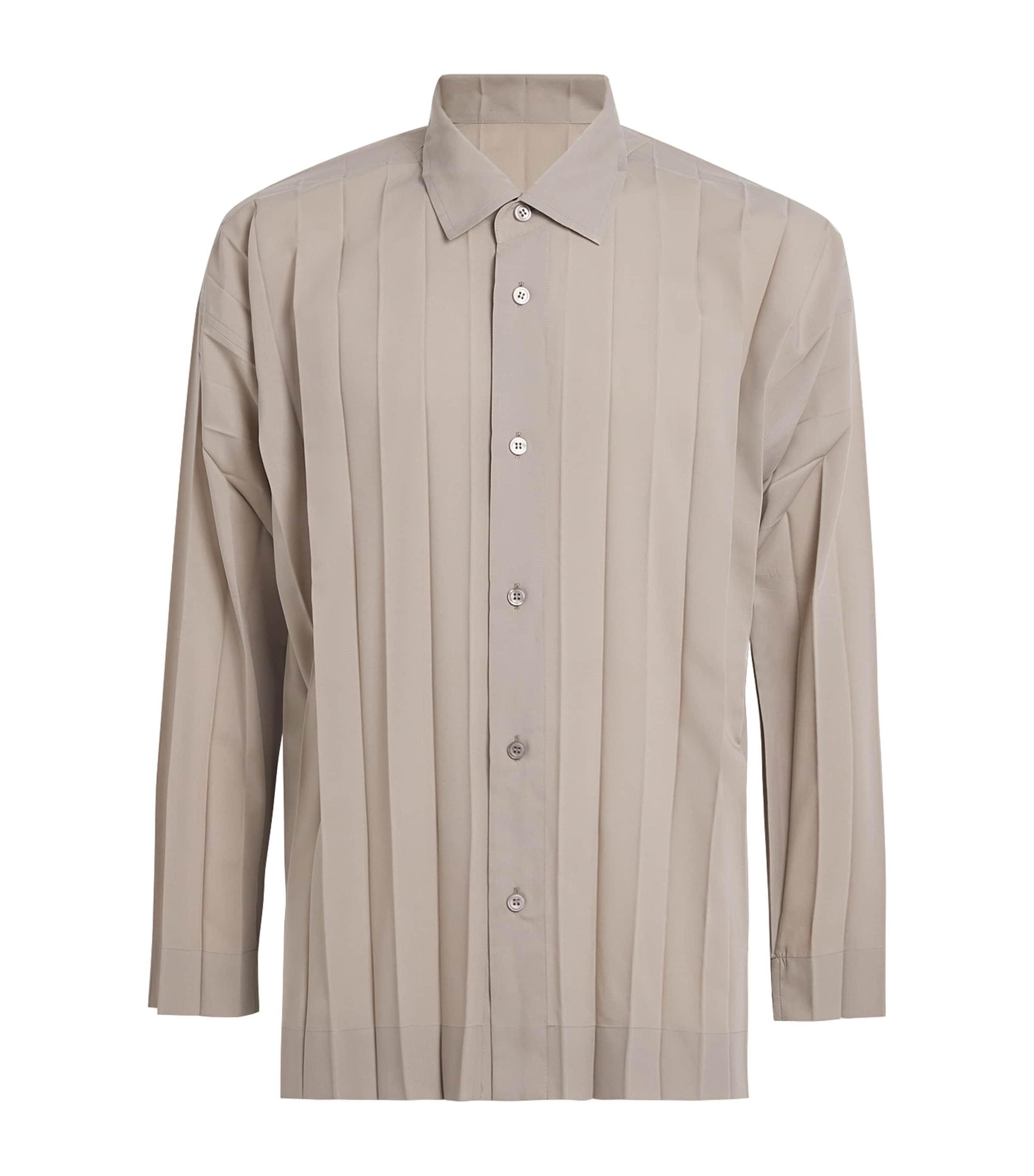 Homme Plissé Issey Miyake Wide Pleated Shirt by ISSEY MIYAKE