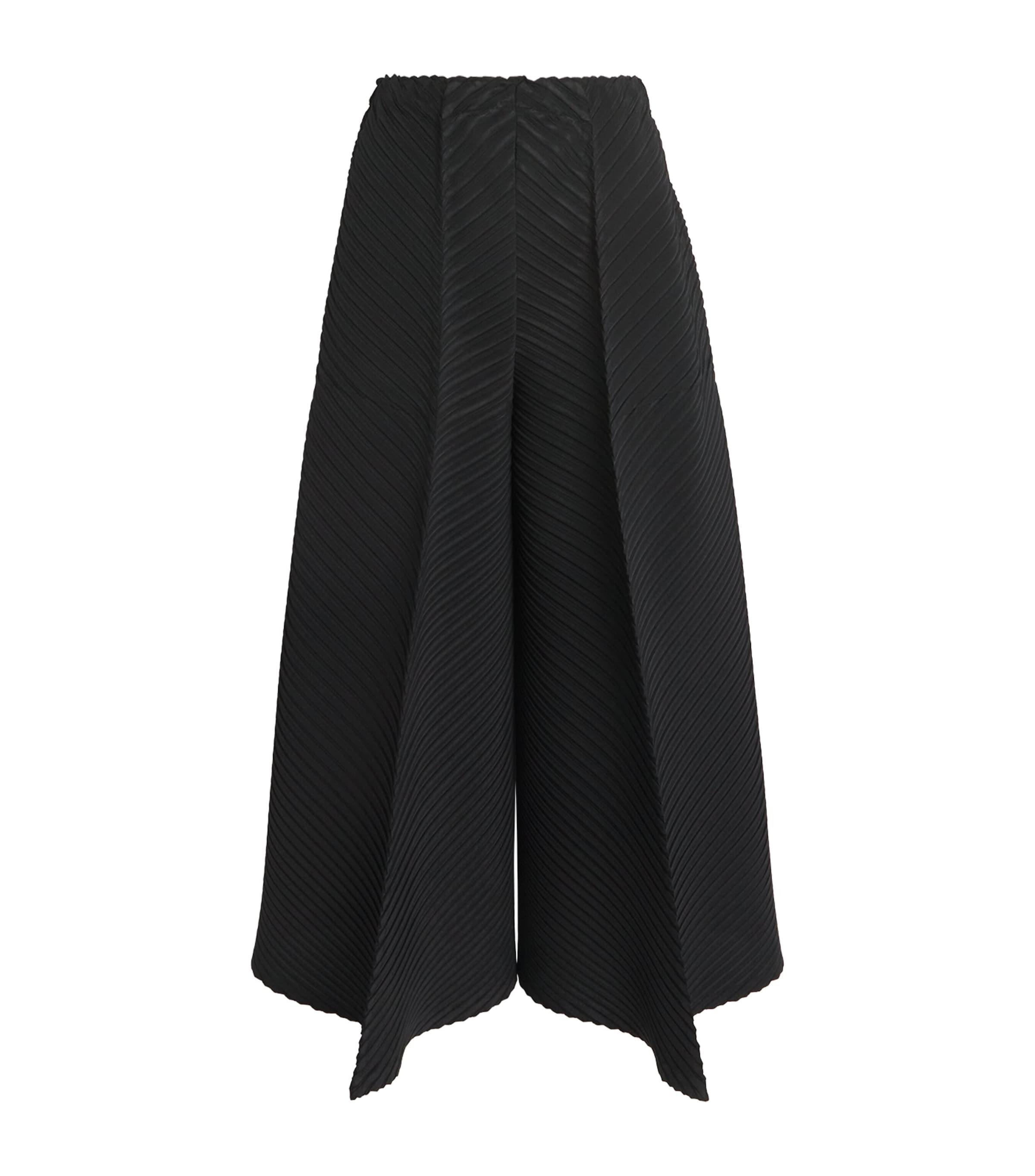 Issey Miyake Plaster Pleats Cropped Trousers by ISSEY MIYAKE
