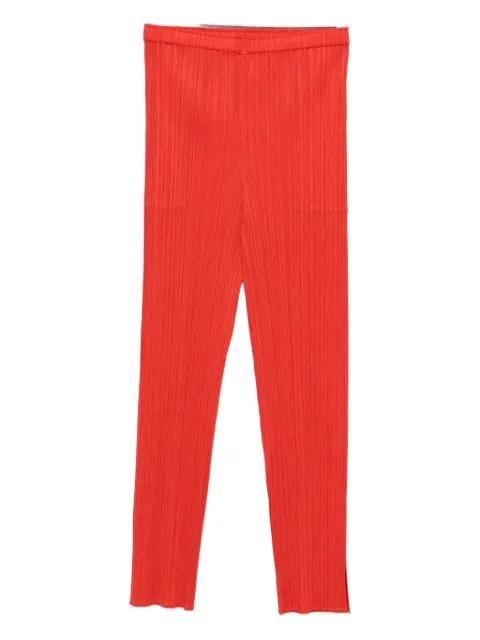 July pleated straightrousers by ISSEY MIYAKE
