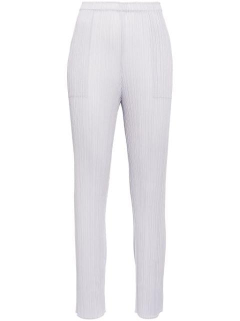 July slim-fit trousers by ISSEY MIYAKE