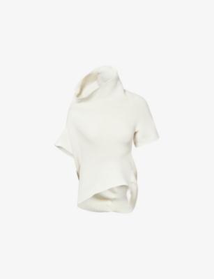 Life Form Asymmetric Knitted Top by ISSEY MIYAKE