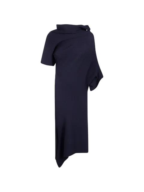 Life Form asymmetric ribbed-knit midi dress by ISSEY MIYAKE