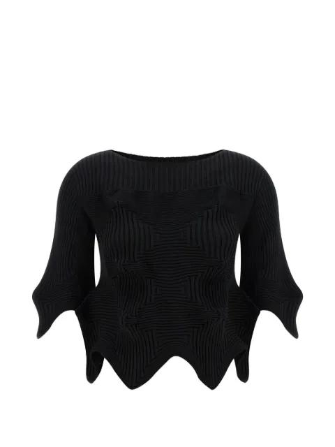 Linkage ribbed-knit top by ISSEY MIYAKE