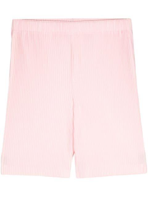 May plissé pleated bermuda shorts by ISSEY MIYAKE