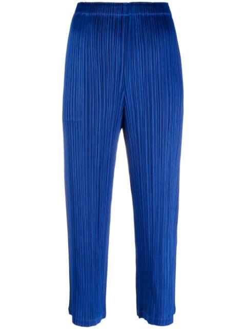 Mc August plissé cropped trousers by ISSEY MIYAKE
