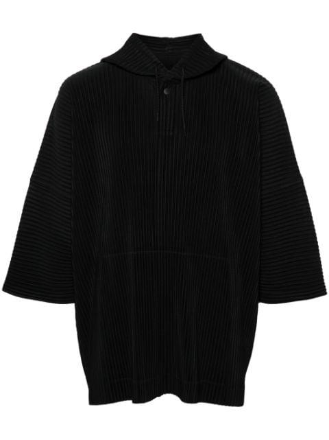 Mc June plissé hoodied T-shirt by ISSEY MIYAKE