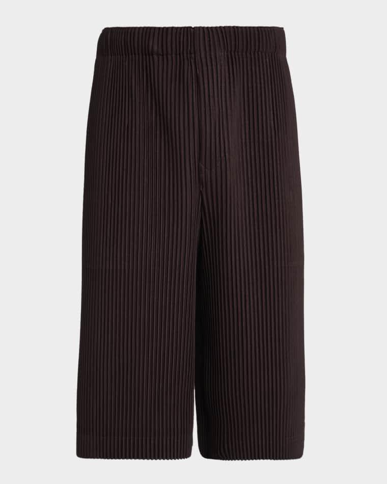 Men's Pleated Bermuda Shorts by ISSEY MIYAKE