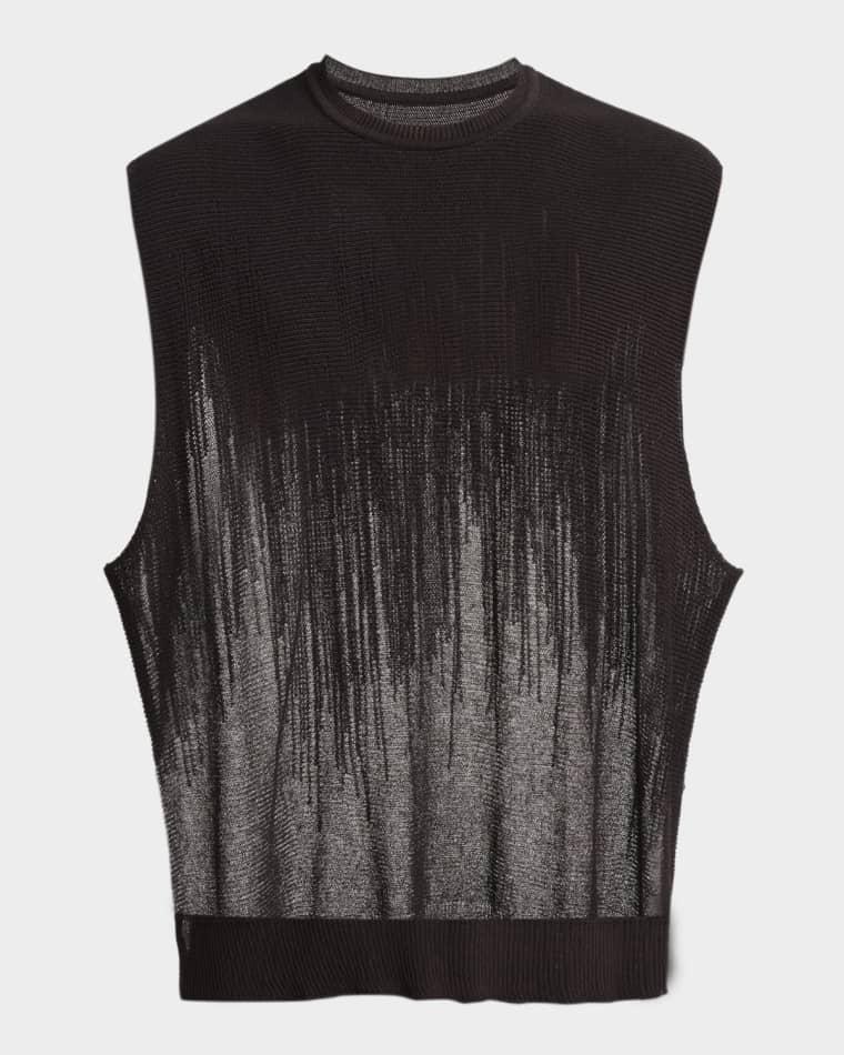 Men's Sheer Knit Vest by ISSEY MIYAKE