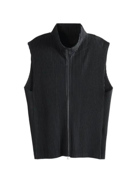 Monthly Colors : April pleated zip-up T-shirt by ISSEY MIYAKE