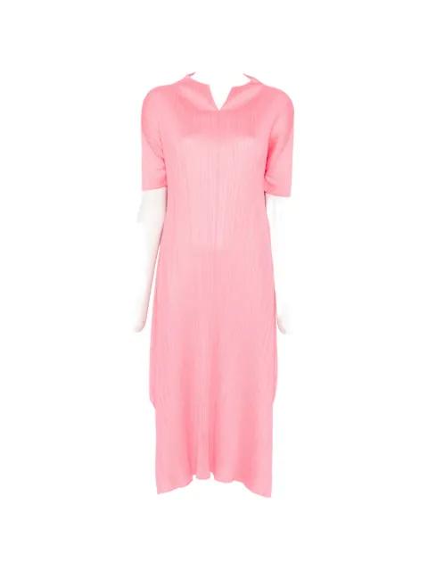 Monthly Colors : March pleated midi dress by ISSEY MIYAKE