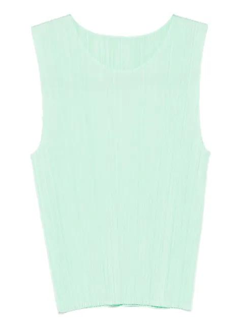 Monthly Colors : May  pleated sleeveless top by ISSEY MIYAKE