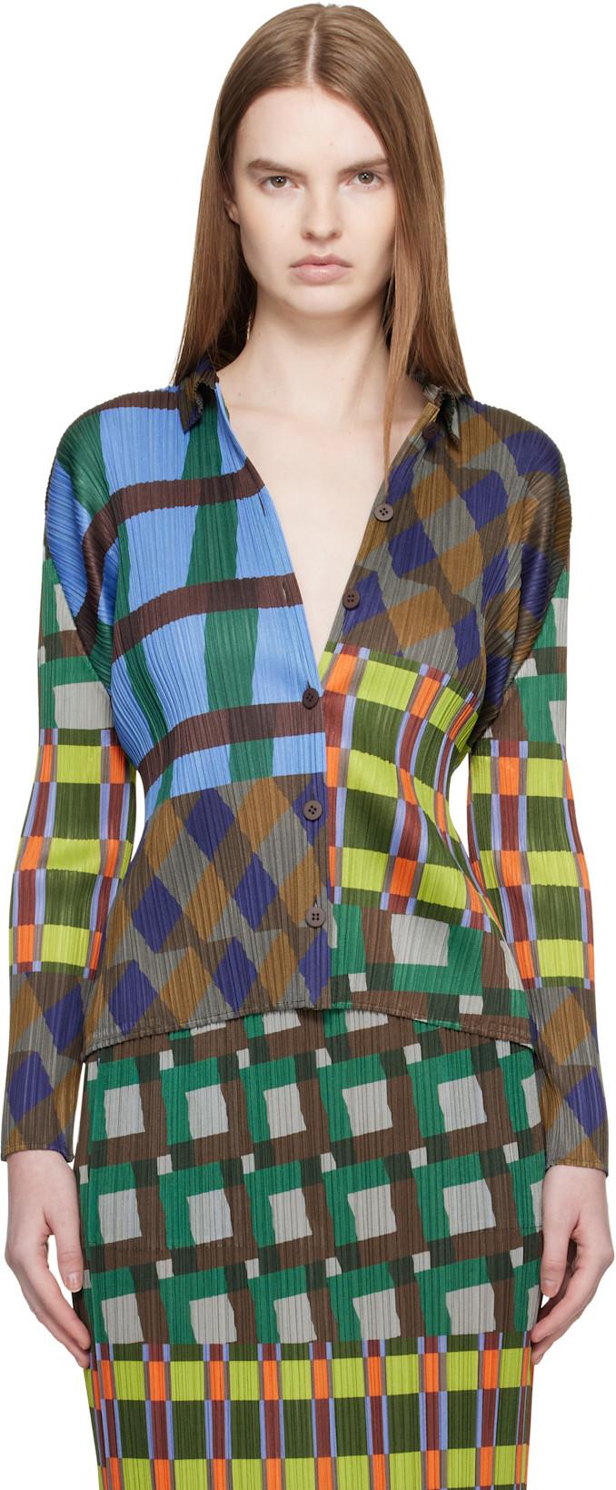 Multicolor Harmony Blouse by ISSEY MIYAKE