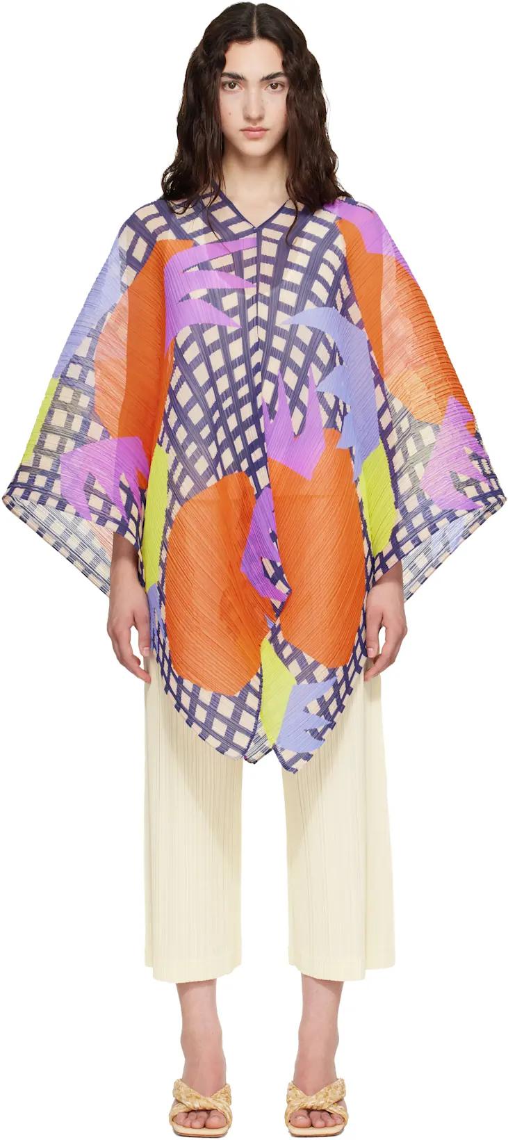 Multicolor Madame-T Scarf by ISSEY MIYAKE