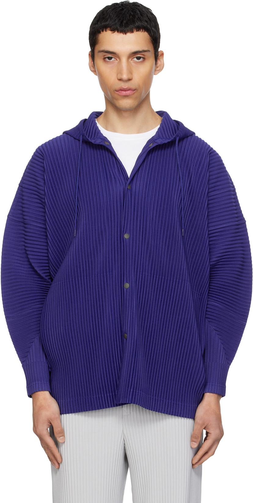 Navy Monthly Colors February Hoodie by ISSEY MIYAKE