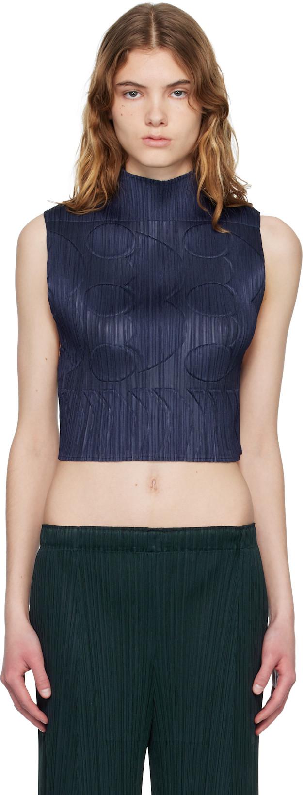 Navy Tune Top by ISSEY MIYAKE