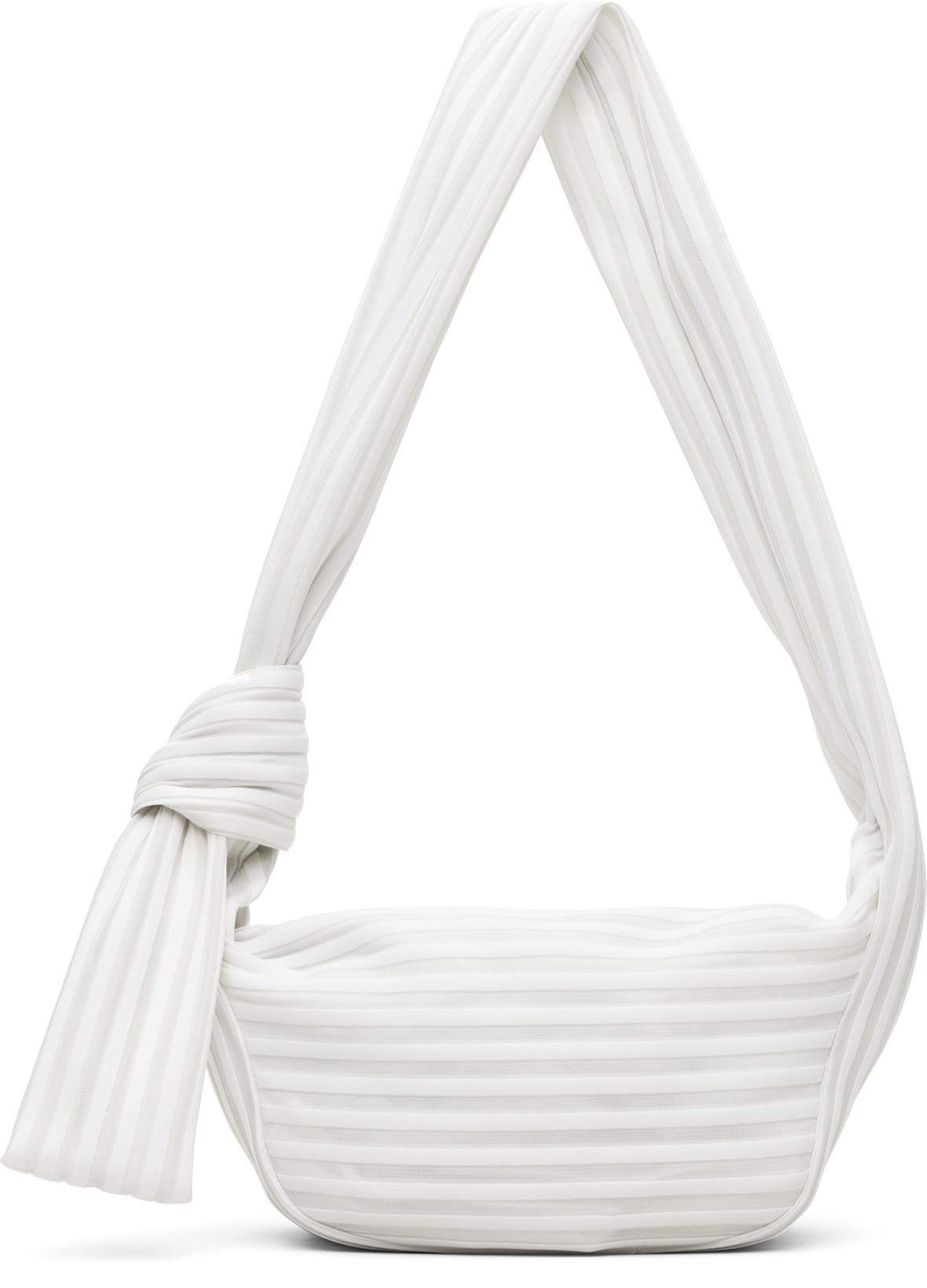 Off-White Linear Knit 58 Bag by ISSEY MIYAKE