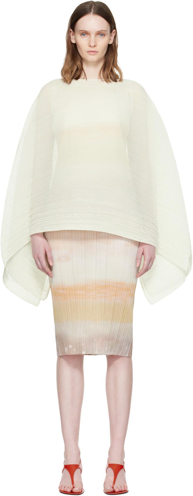Off-White Madame-T May Scarf by ISSEY MIYAKE
