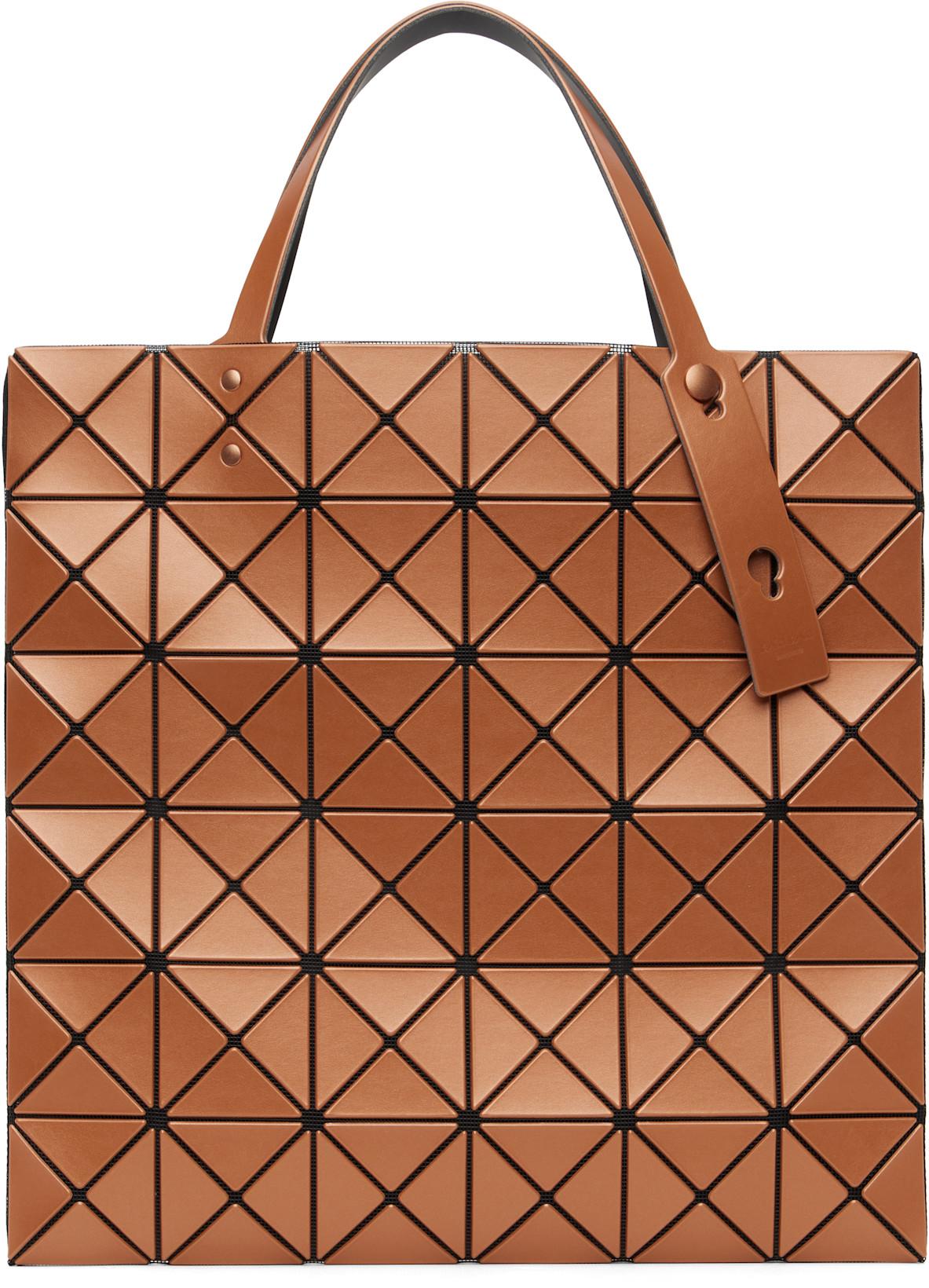 Orange Lucent Metallic Tote by ISSEY MIYAKE