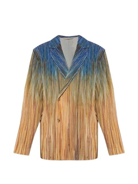 Paint Brush Close-Up double-breasted blazer by ISSEY MIYAKE