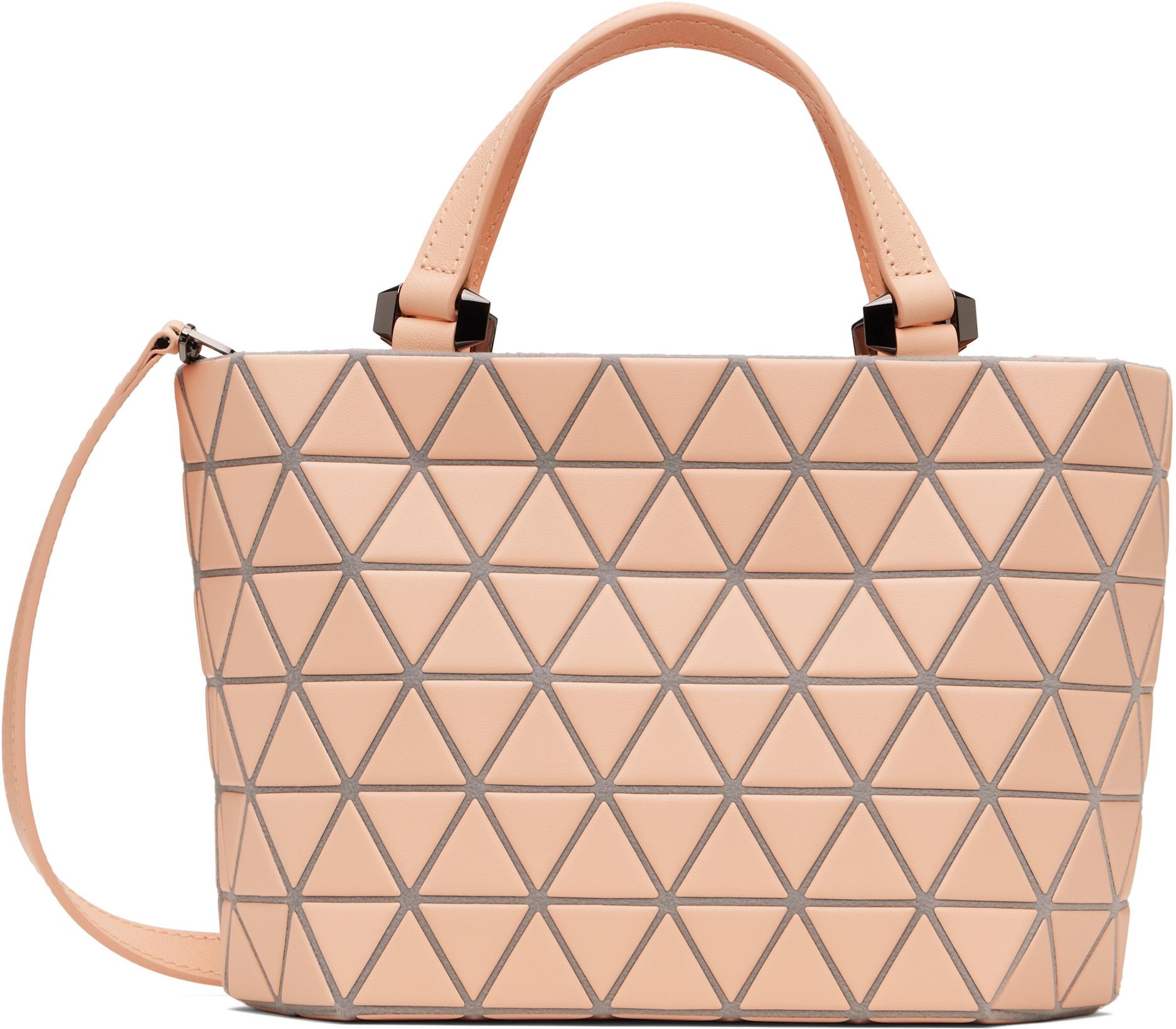 Pink Crystal Matte Bag by ISSEY MIYAKE