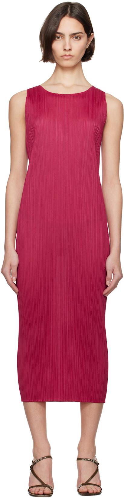 Pink June New Colorful Basics 4 Maxi Dress by ISSEY MIYAKE