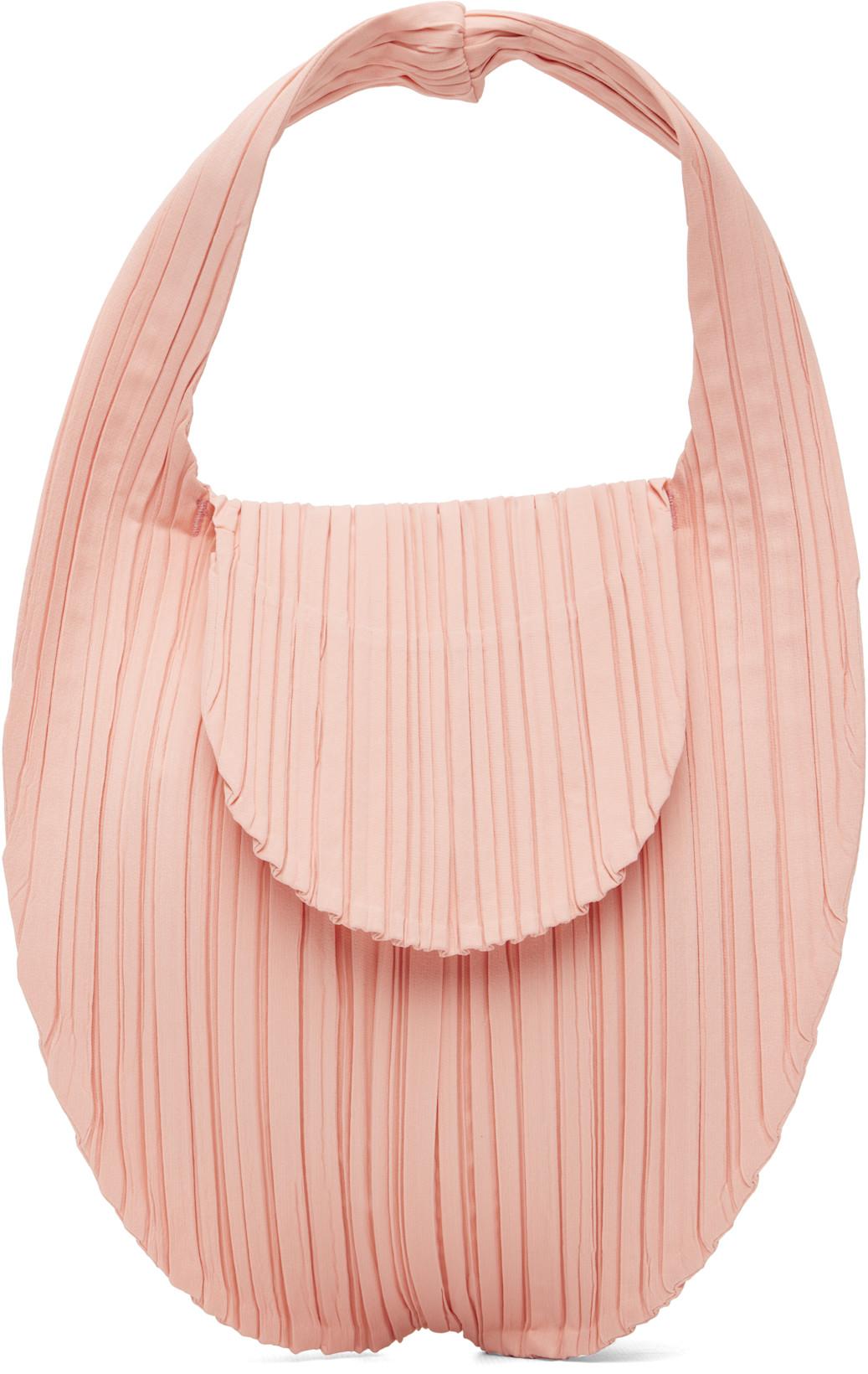 Pink Pleats Seeds Bag by ISSEY MIYAKE