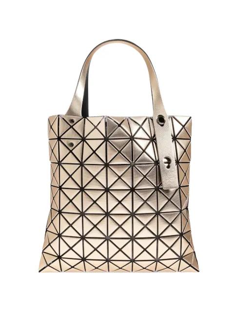 Platinum geometric-panels tote bag by ISSEY MIYAKE