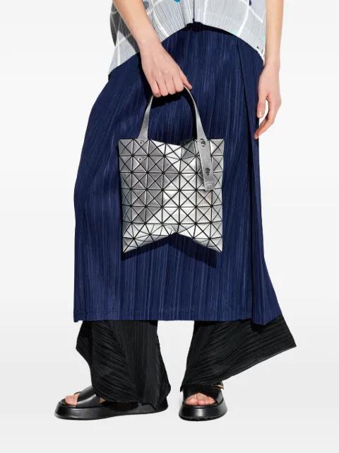 Platinum geometric tote bag by ISSEY MIYAKE