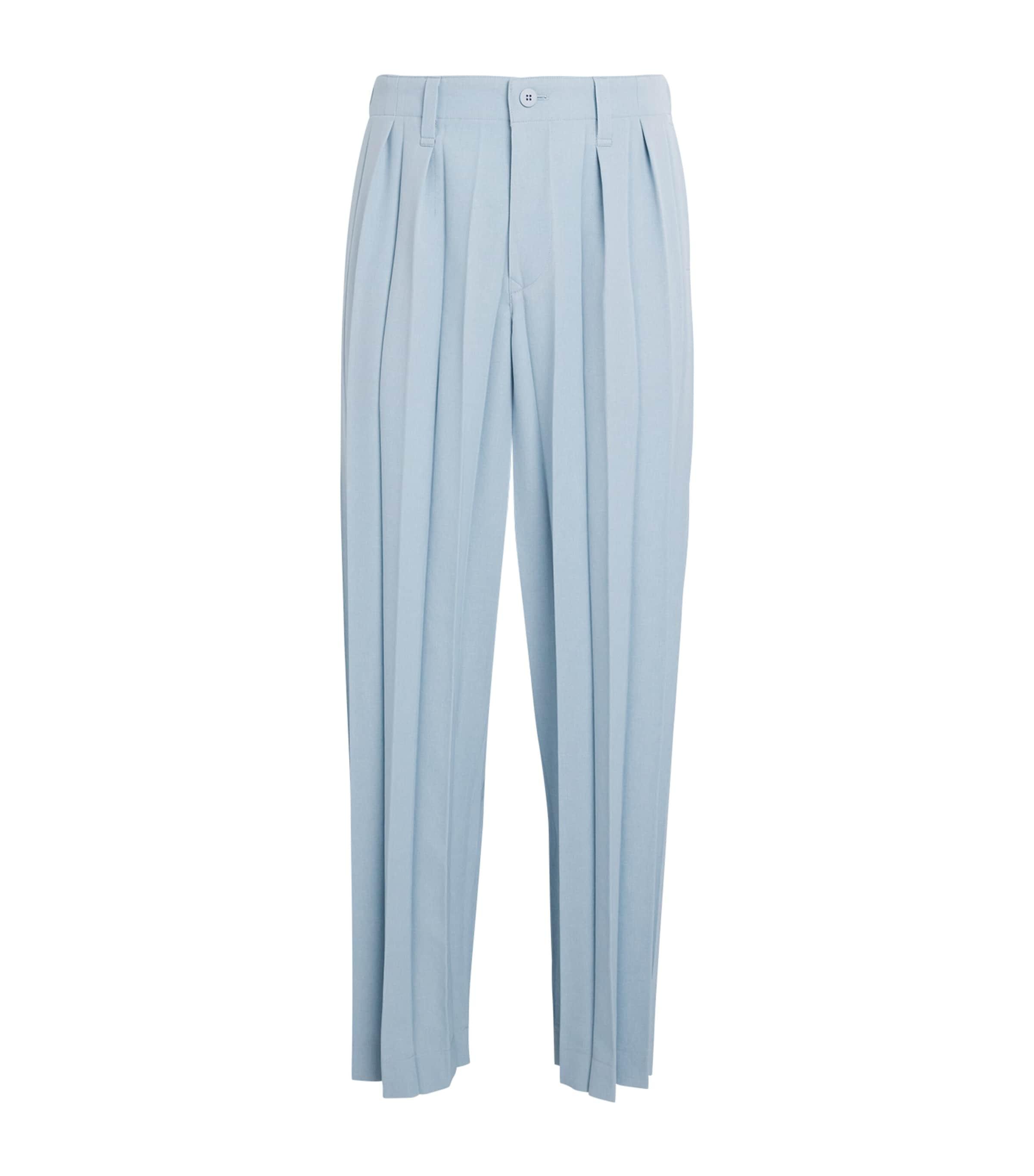Pleated Edge Ensemble Trousers by ISSEY MIYAKE