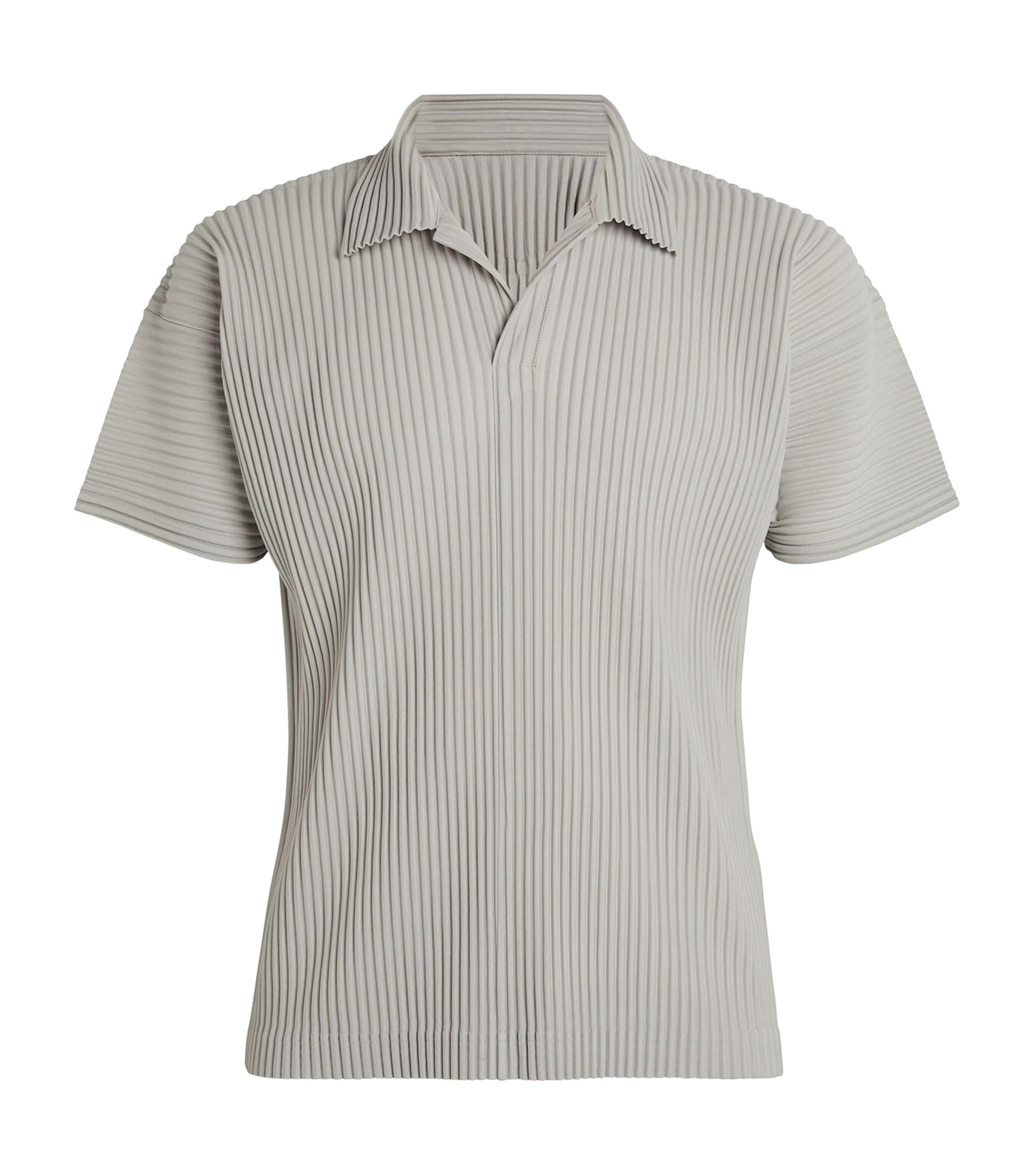 Pleated Polo Shirt by ISSEY MIYAKE